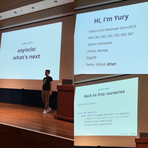 Yuri Selivanov at PyBay 2018